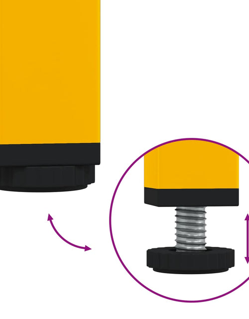 Загрузите изображение в средство просмотра галереи, Dulap, galben muștar, 68x39x89 cm, oțel
