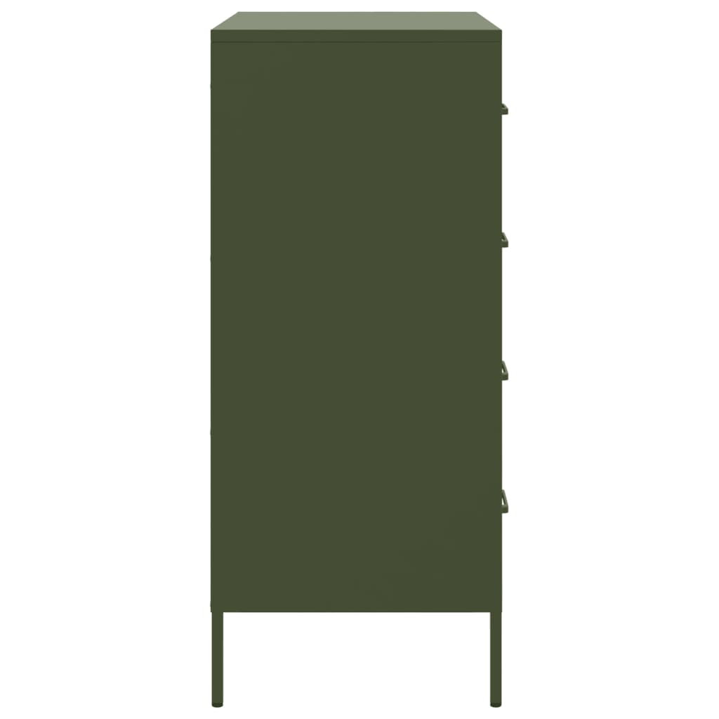 Dulap, verde măsliniu, 68x39x89 cm, oțel