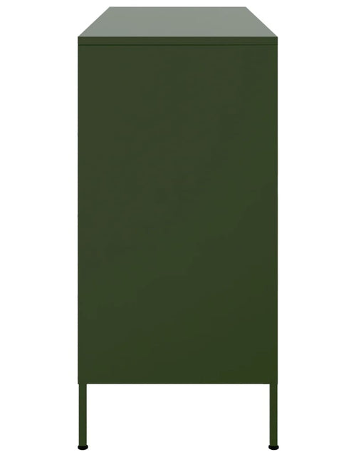Încărcați imaginea în vizualizatorul Galerie, Dulap, verde măsliniu, 100,5x39x79 cm, oțel laminat la rece
