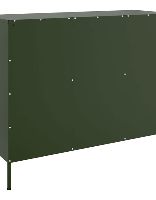 Încărcați imaginea în vizualizatorul Galerie, Dulap, verde măsliniu, 100,5x39x79 cm, oțel laminat la rece
