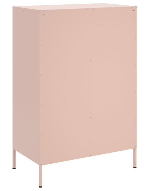 Загрузите изображение в средство просмотра галереи, Dulap înalt, roz, 68x39x101,5 cm, oțel laminat la rece
