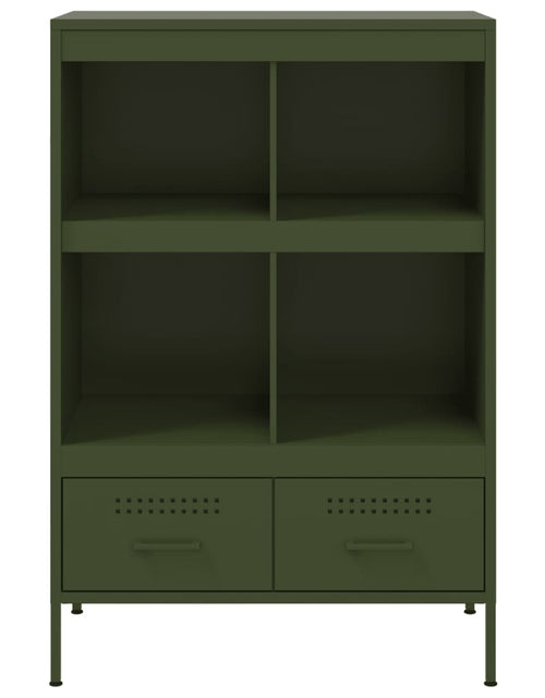 Загрузите изображение в средство просмотра галереи, Dulap înalt, verde măsliniu, 68x39x101,5 cm, oțel laminat rece
