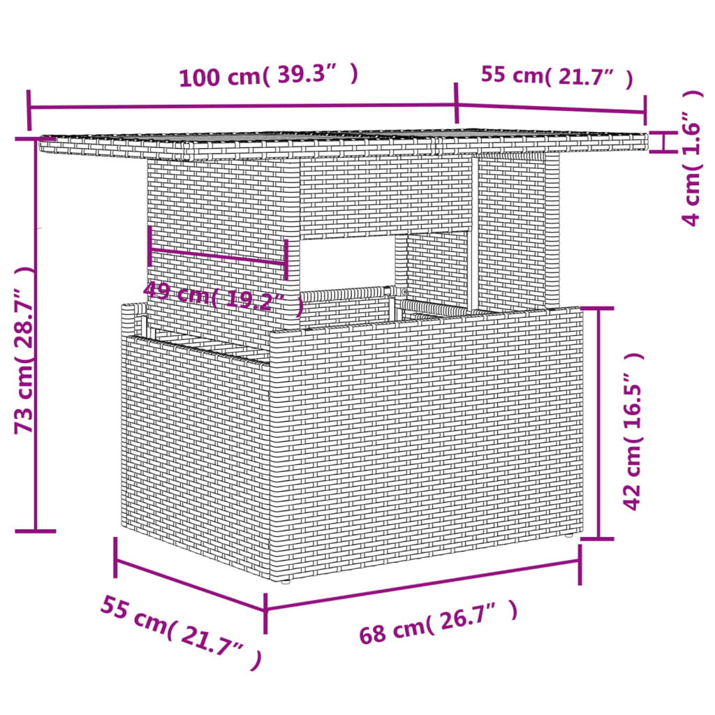 Set mobilier grădină cu perne, 6 piese, gri, poliratan