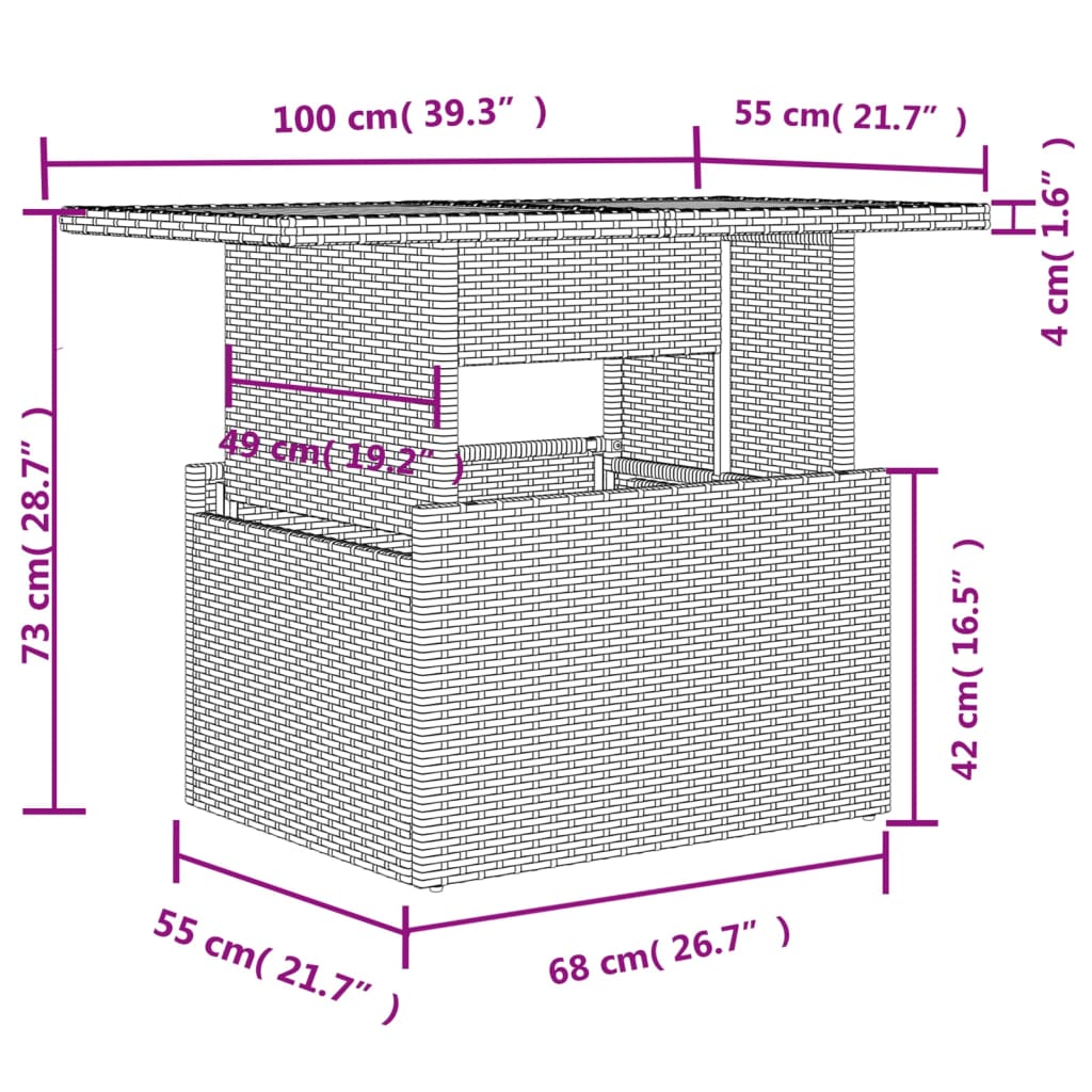 Set mobilier grădină cu perne, 6 piese, gri, poliratan