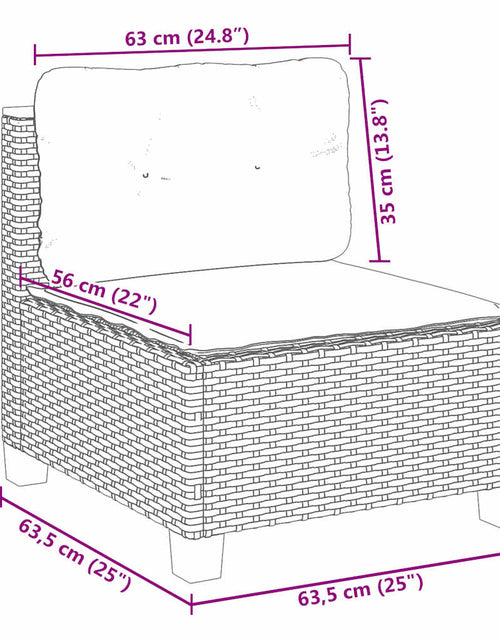 Загрузите изображение в средство просмотра галереи, Set canapele de grădină, 7 piese, cu perne, bej, poliratan
