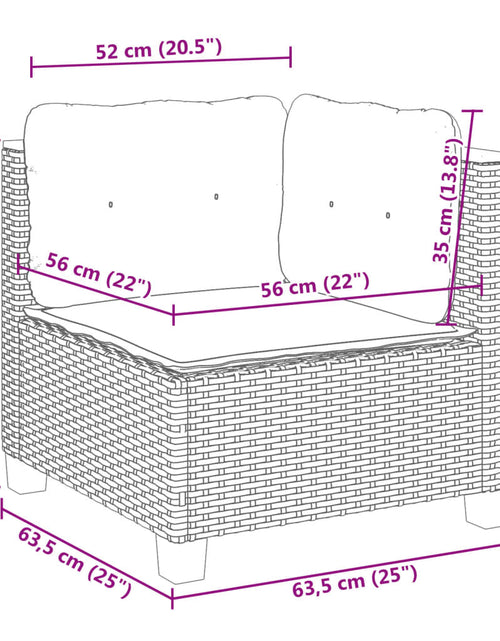 Загрузите изображение в средство просмотра галереи, Set canapele de grădină, 7 piese, cu perne, bej, poliratan
