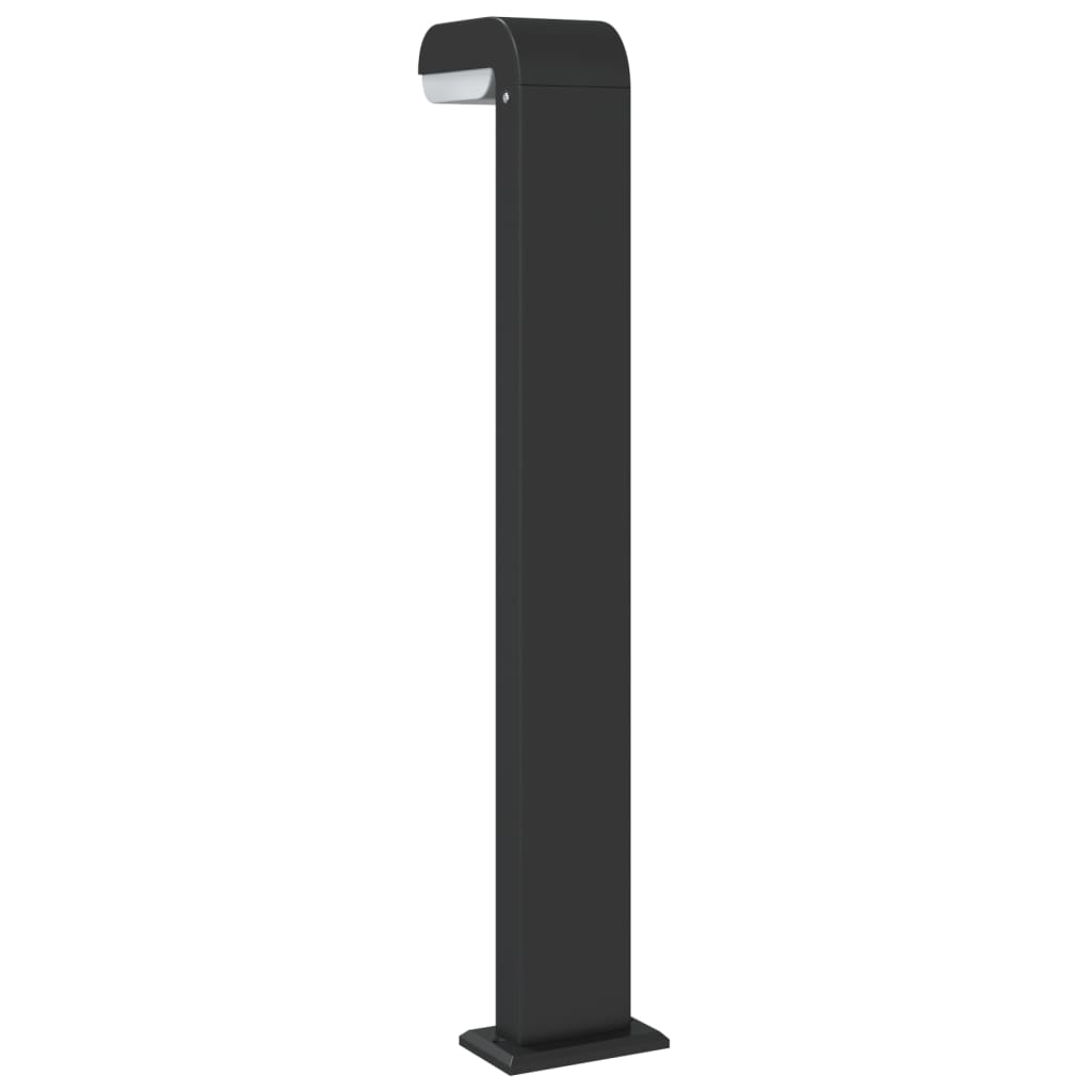 Lămpi exterioare de podea 3 buc. negru 80 cm aluminiu turnat