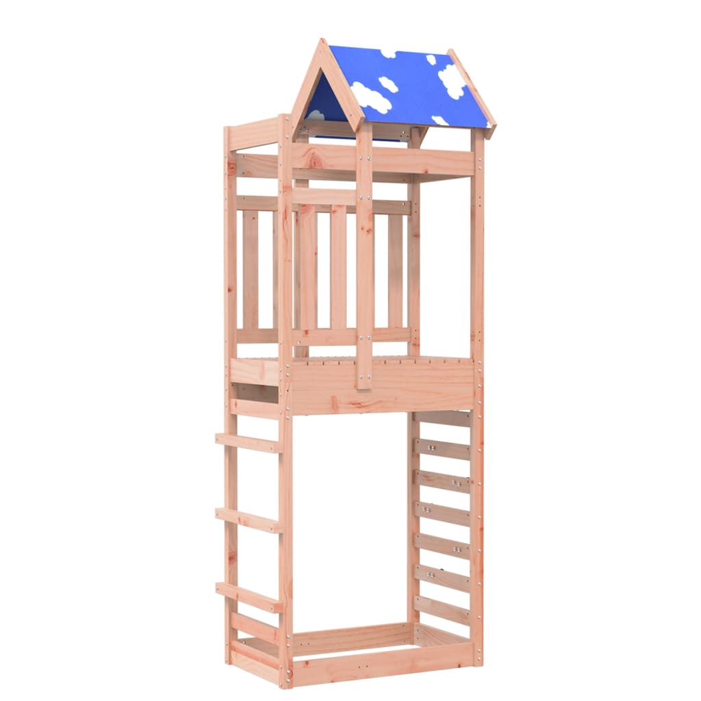 Turn joacă cu perete cățărare, 85x52,5x239 cm lemn brad Douglas