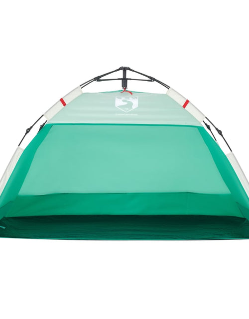 Încărcați imaginea în vizualizatorul Galerie, Cort camping 4 persoane verde marin impermeabil setare rapidă
