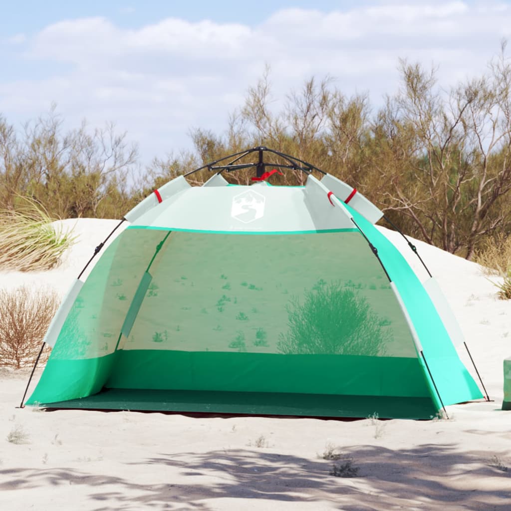 Cort camping 4 persoane verde marin impermeabil setare rapidă