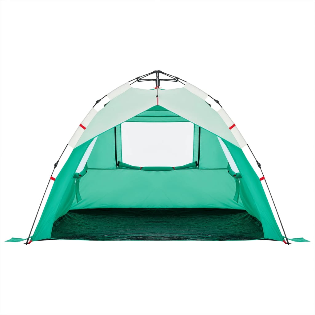 Cort camping 3 persoane verde marin impermeabil setare rapidă