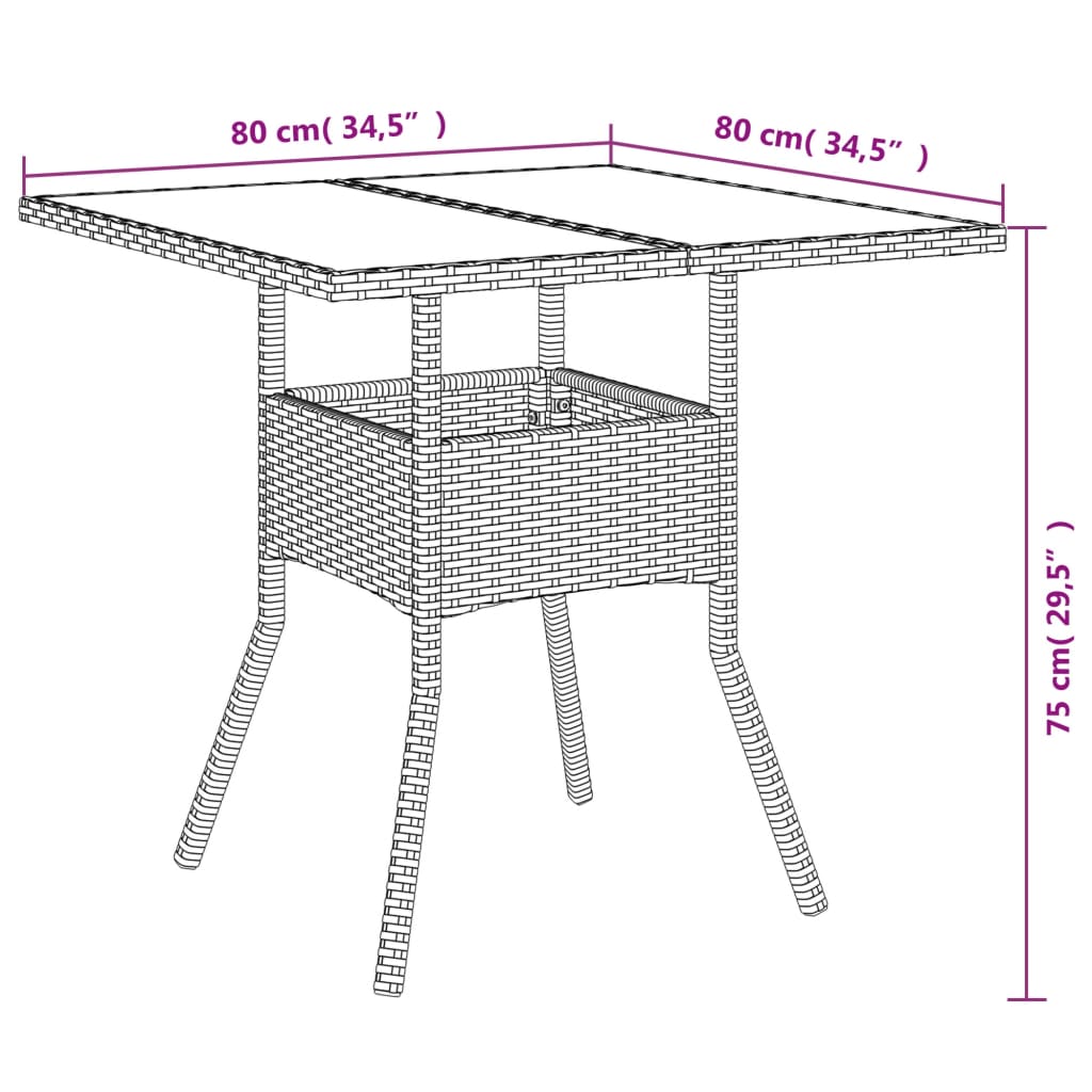 Set mobilier de grădină cu perne 3 piese alb poliratan & sticlă