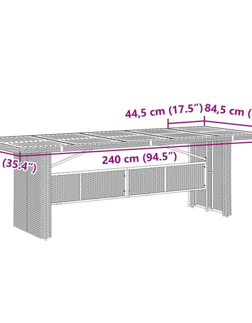 Загрузите изображение в средство просмотра галереи, Set mobilier de exterior cu perne, 11 piese, negru, poliratan
