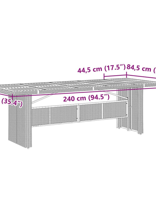 Încărcați imaginea în vizualizatorul Galerie, Set mobilier de exterior cu perne, 11 piese, negru, poliratan
