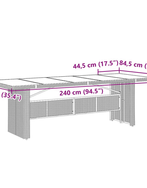 Încărcați imaginea în vizualizatorul Galerie, Set mobilier de exterior cu perne, 11 piese, negru, poliratan
