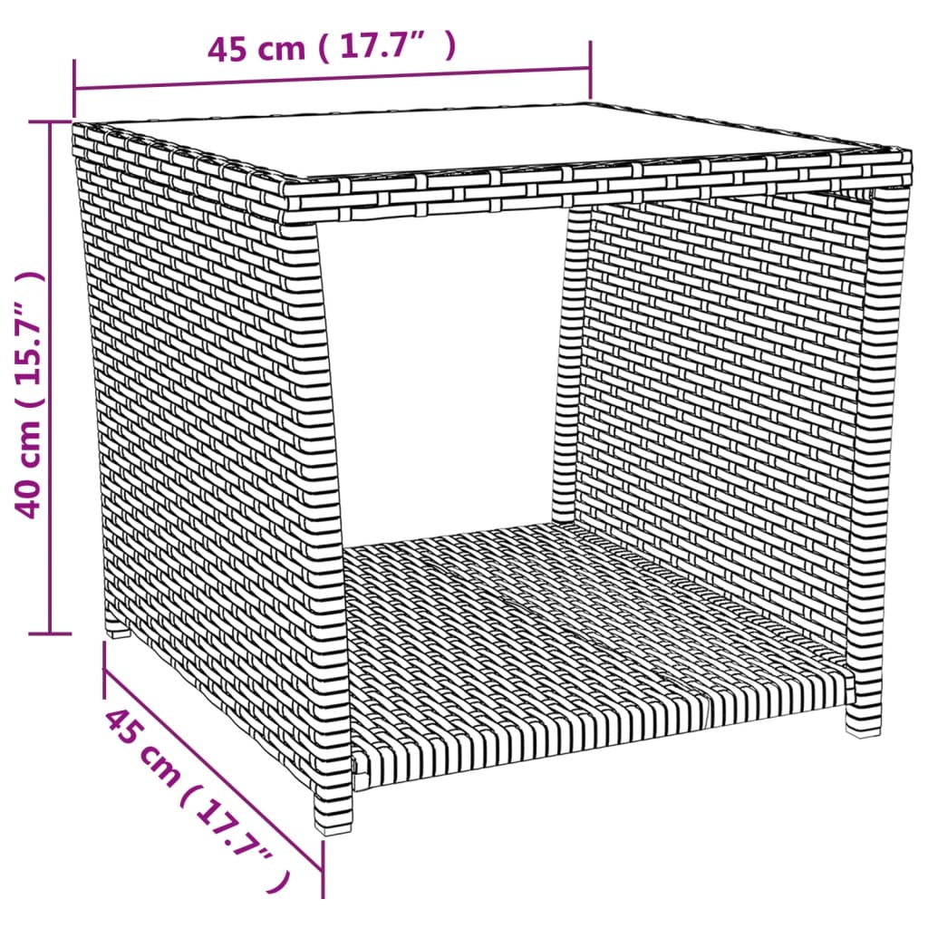 Set mobilier de grădină cu perne, 3 piese, negru, poliratan