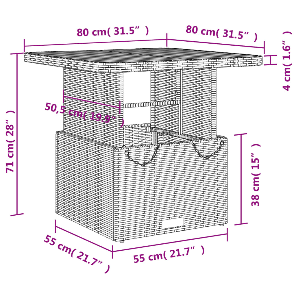 Set mobilier de grădină cu perne, 3 piese, gri, poliratan - Lando