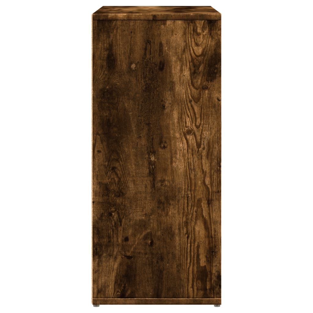 Dulapuri, 2 buc., stejar fumuriu, 60x31x70 cm, lemn prelucrat