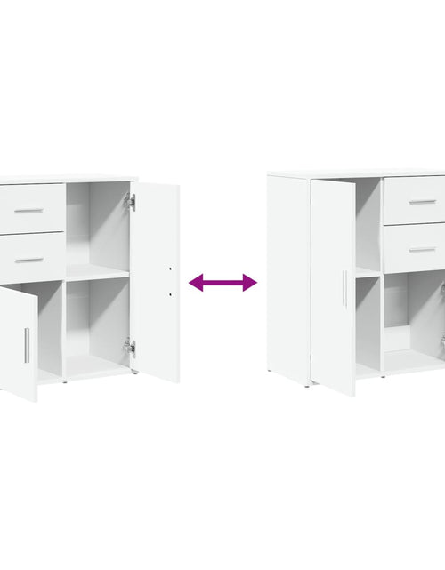 Загрузите изображение в средство просмотра галереи, Dulapuri, 2c., alb, 60x31x70 cm, lemn prelucrat
