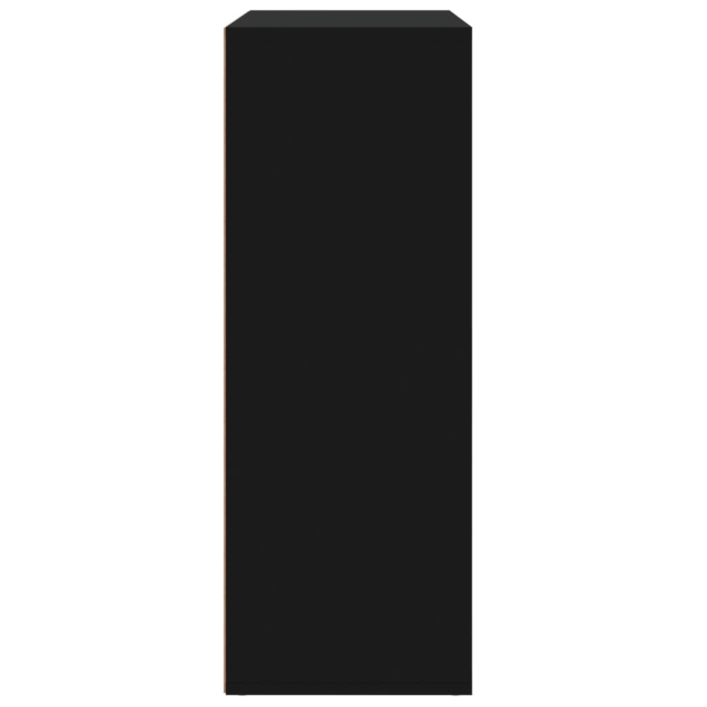 Dulapuri, 2 buc., negru, 60x31x84 cm, lemn prelucrat