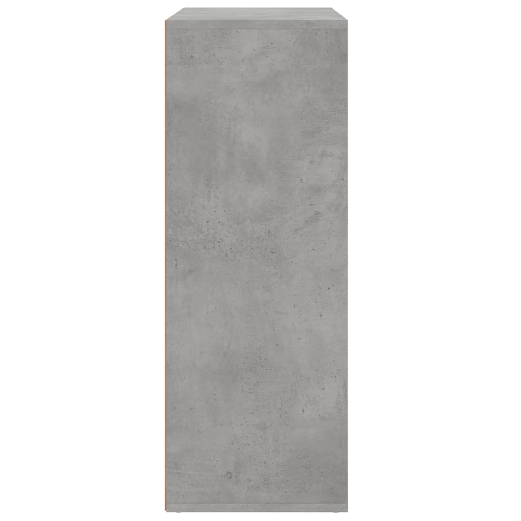 Dulapuri, 2 buc., gri beton, 60x31x84 cm, lemn prelucrat