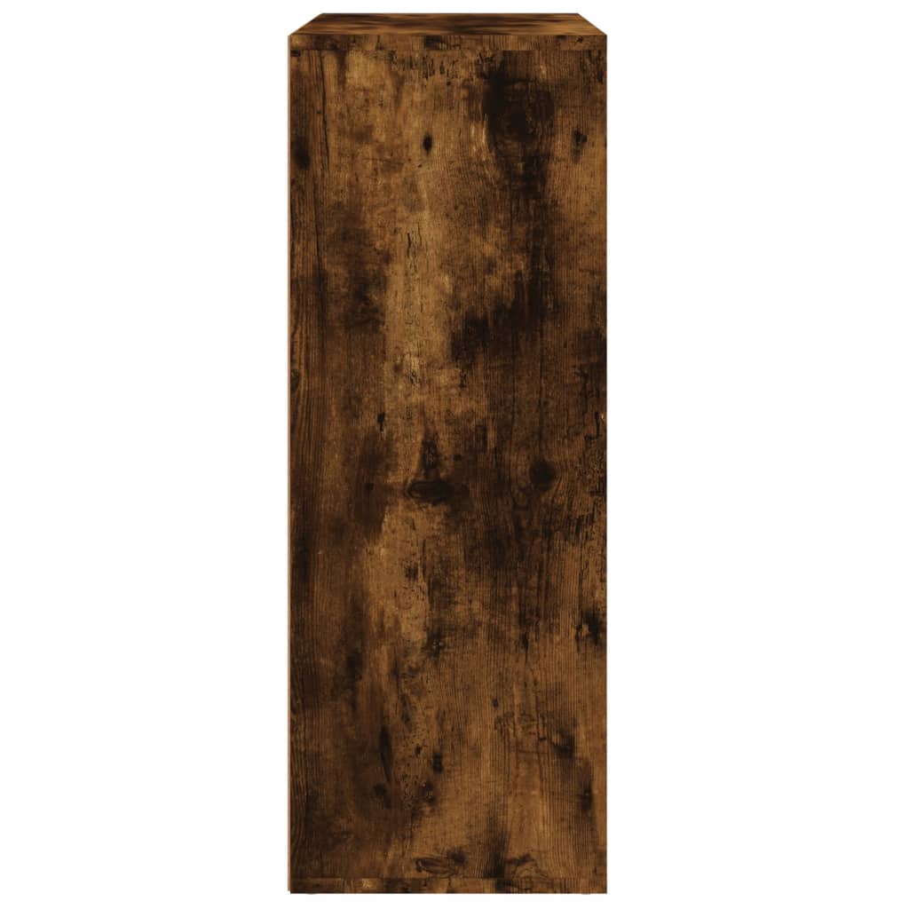 Dulapuri, 2 buc., stejar fumuriu, 60x31x84 cm, lemn prelucrat