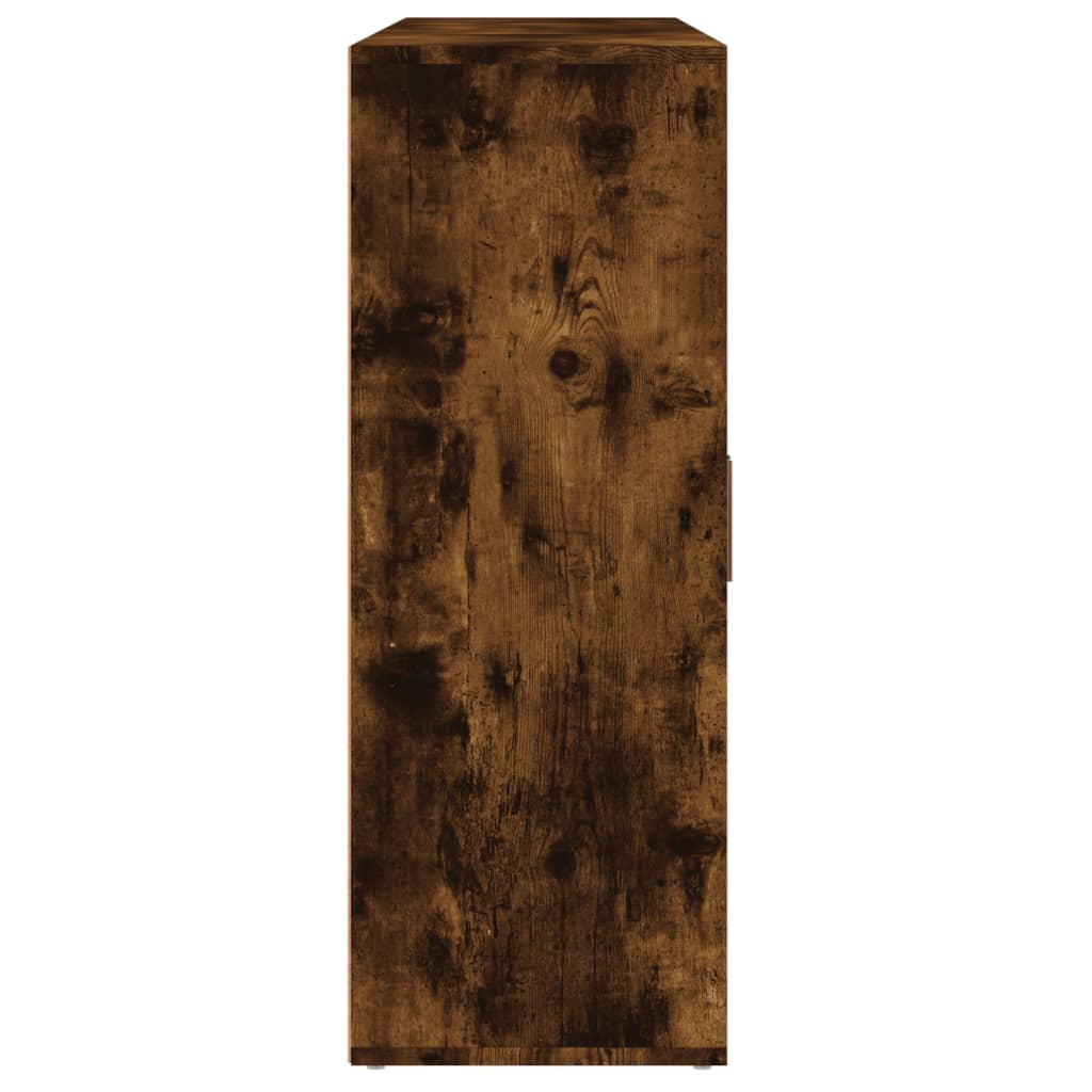 Dulapuri, 3 buc., stejar fumuriu, 60x31x84 cm, lemn prelucrat