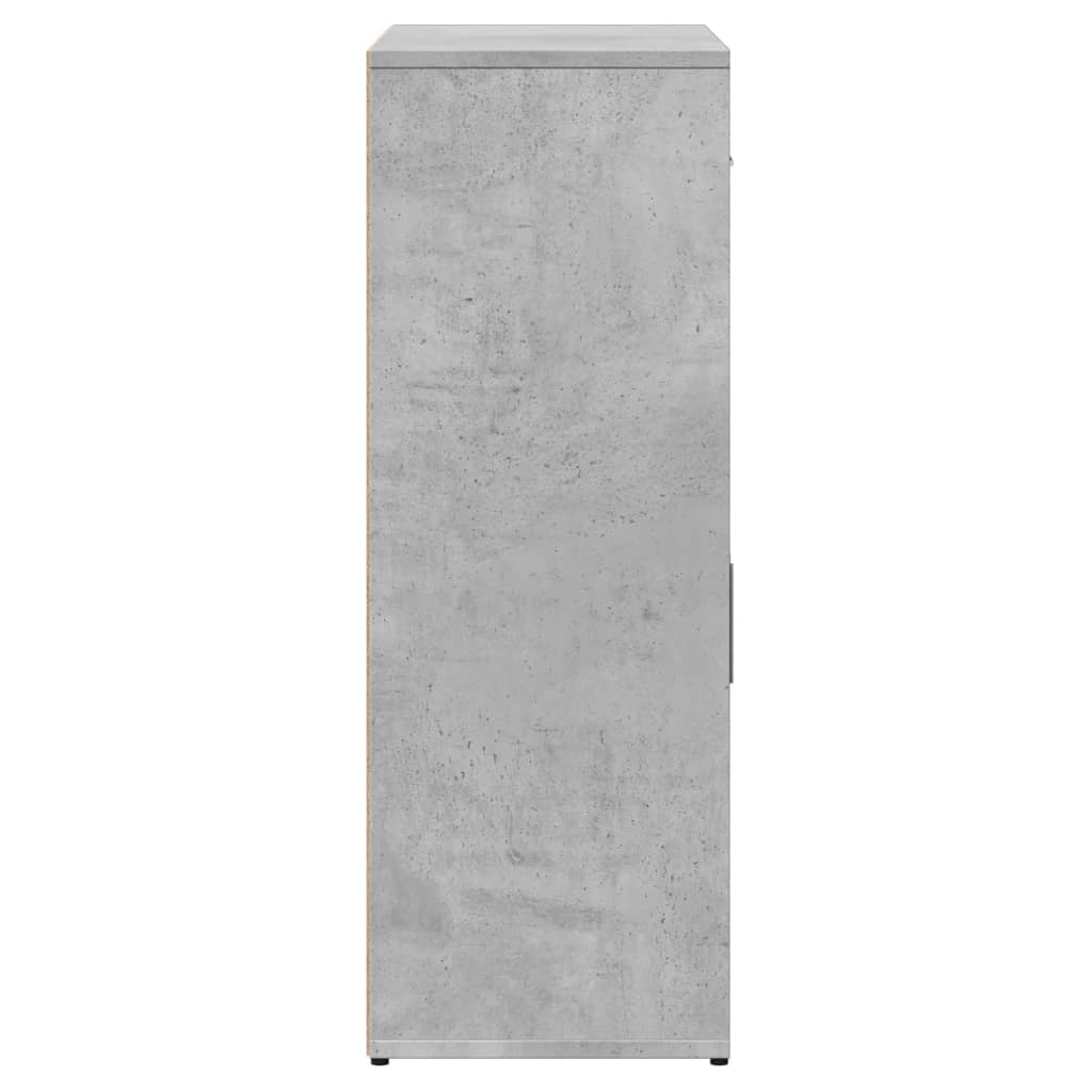 Comode, 2 buc., gri beton, 60x30x84 cm, lemn compozit