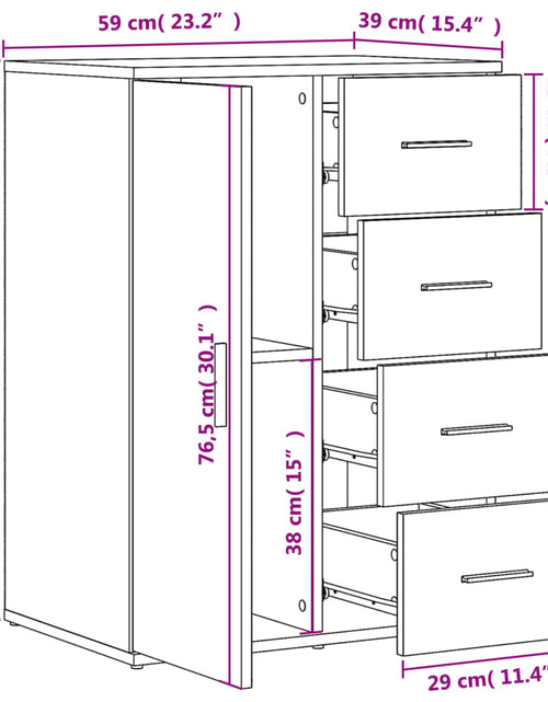 Încărcați imaginea în vizualizatorul Galerie, Dulapuri, 2 buc., stejar maro, 59x39x80 cm, lemn compozit
