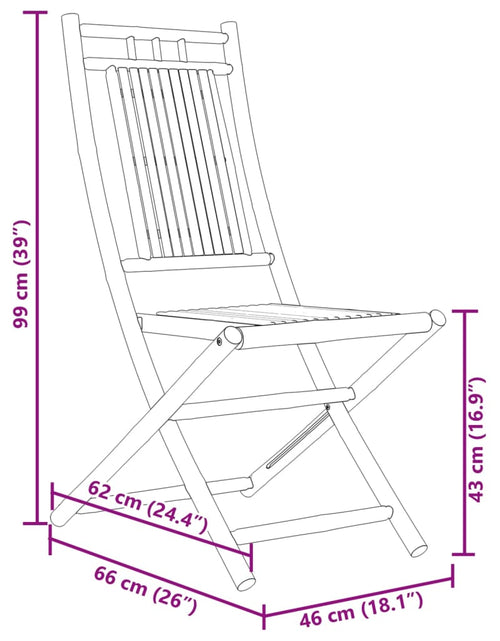 Încărcați imaginea în vizualizatorul Galerie, Set mobilier bistro, 3 piese, bambus
