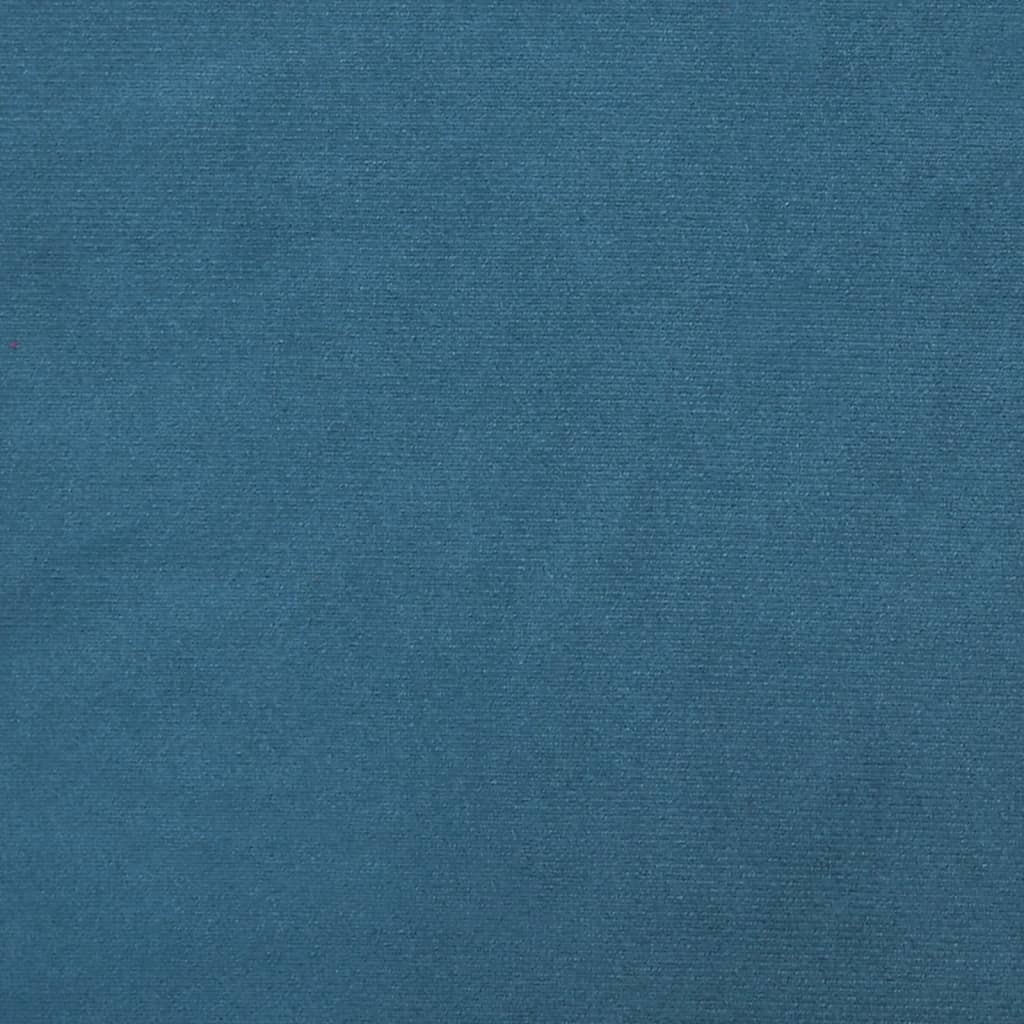 Taburet, albastru, 77x55x31 cm, catifea