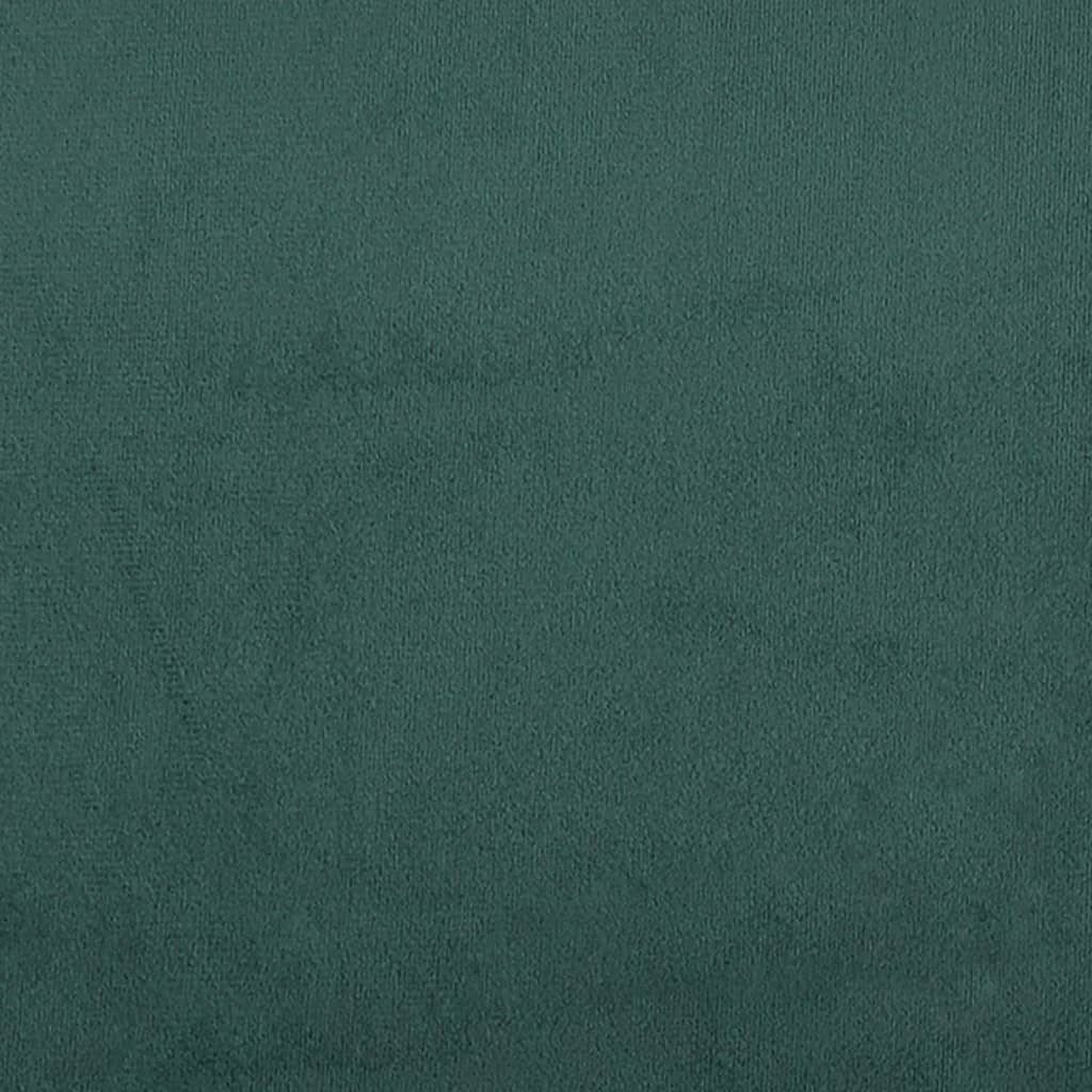 Taburet, verde închis, 77x55x31 cm, catifea