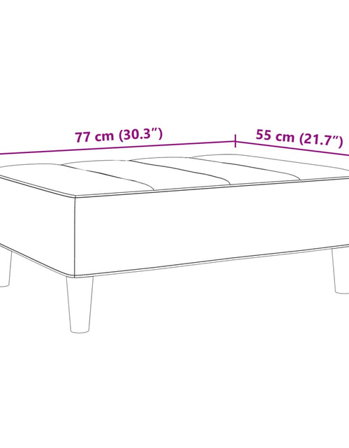 Загрузите изображение в средство просмотра галереи, Taburet, gri închis, 77x55x31 cm, catifea
