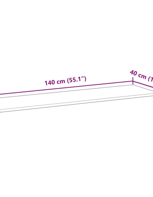 Загрузите изображение в средство просмотра галереи, Blat de baie netratat, 140x40x2 cm, lemn masiv de acacia
