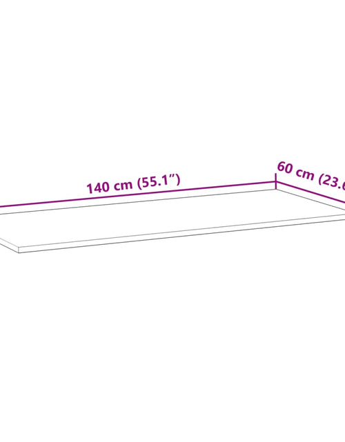 Загрузите изображение в средство просмотра галереи, Blat de baie netratat, 140x60x2 cm, lemn masiv de acacia
