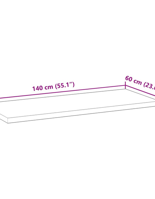 Загрузите изображение в средство просмотра галереи, Blat de baie netratat, 140x60x4 cm, lemn masiv de acacia
