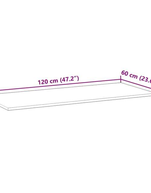 Загрузите изображение в средство просмотра галереи, Blat de birou netratat, 120x60x2 cm, lemn masiv de acacia
