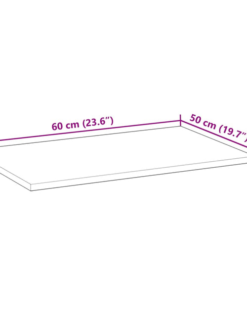 Загрузите изображение в средство просмотра галереи, Blat de birou finisat cu ulei, 60x50x2 cm, lemn masiv acacia
