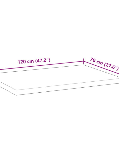 Загрузите изображение в средство просмотра галереи, Blat de birou finisat cu ulei, 120x70x4 cm, lemn masiv acacia
