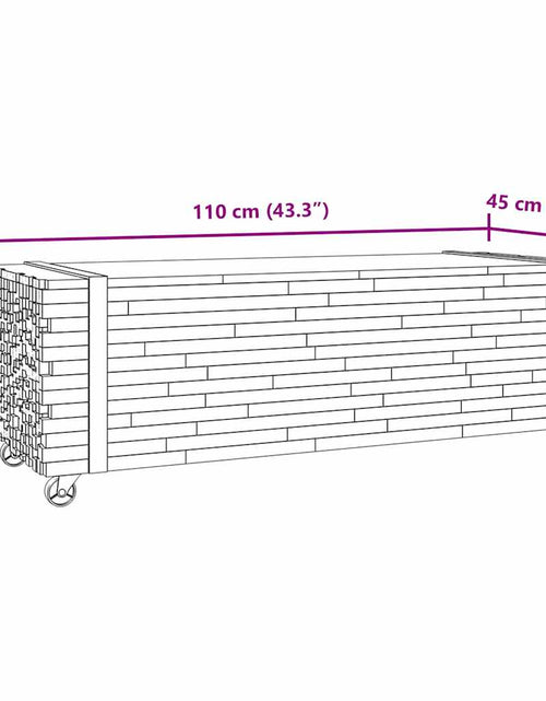 Încărcați imaginea în vizualizatorul Galerie, Masuta de cafea 110x45x35 cm din lemn masiv de tec
