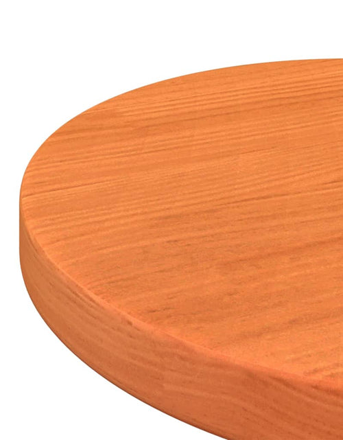Încărcați imaginea în vizualizatorul Galerie, Blat de masă rotund, maro ceruit, Ø30x2,5 cm, lemn masiv de pin
