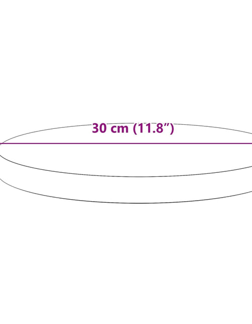 Загрузите изображение в средство просмотра галереи, Blat de masă rotund, maro ceruit, Ø30x2,5 cm, lemn masiv de pin
