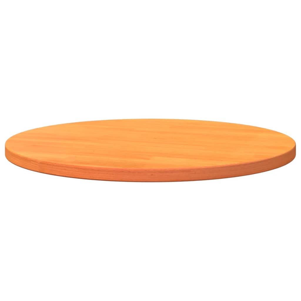 Blat de masă rotund, maro ceruit, Ø60x2,5 cm, lemn masiv de pin