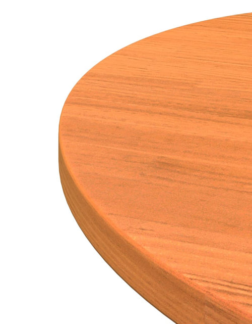 Încărcați imaginea în vizualizatorul Galerie, Blat de masă rotund, maro ceruit, Ø60x2,5 cm, lemn masiv de pin
