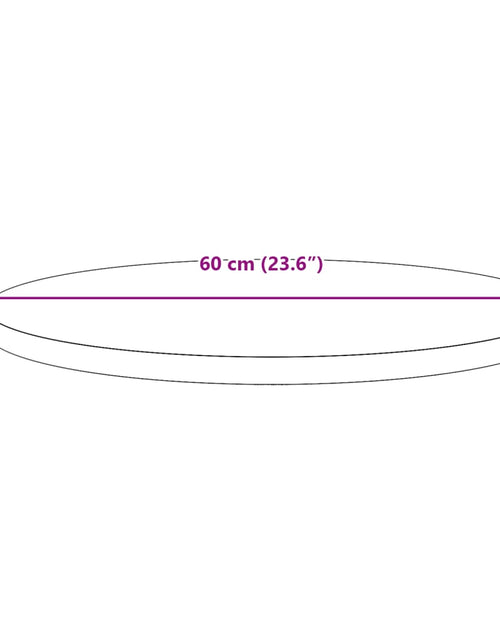 Загрузите изображение в средство просмотра галереи, Blat de masă rotund, maro ceruit, Ø60x2,5 cm, lemn masiv de pin

