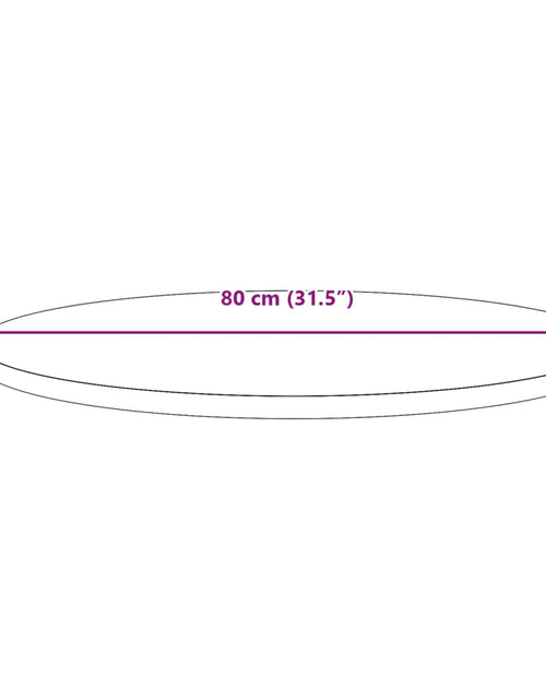 Загрузите изображение в средство просмотра галереи, Blat de masă rotund, maro ceruit, Ø80x2,5 cm, lemn masiv de pin
