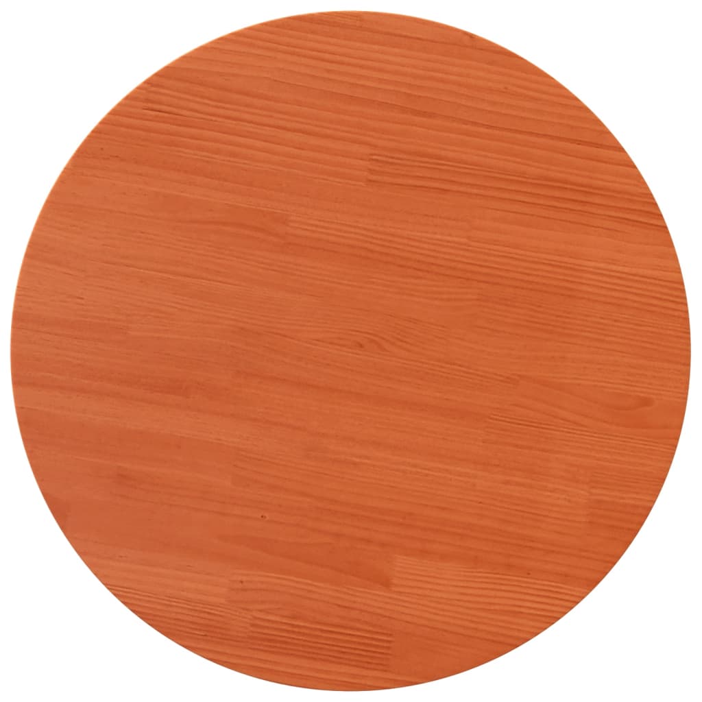 Blat de masă rotund, maro ceruit, Ø90x2,5 cm, lemn masiv de pin