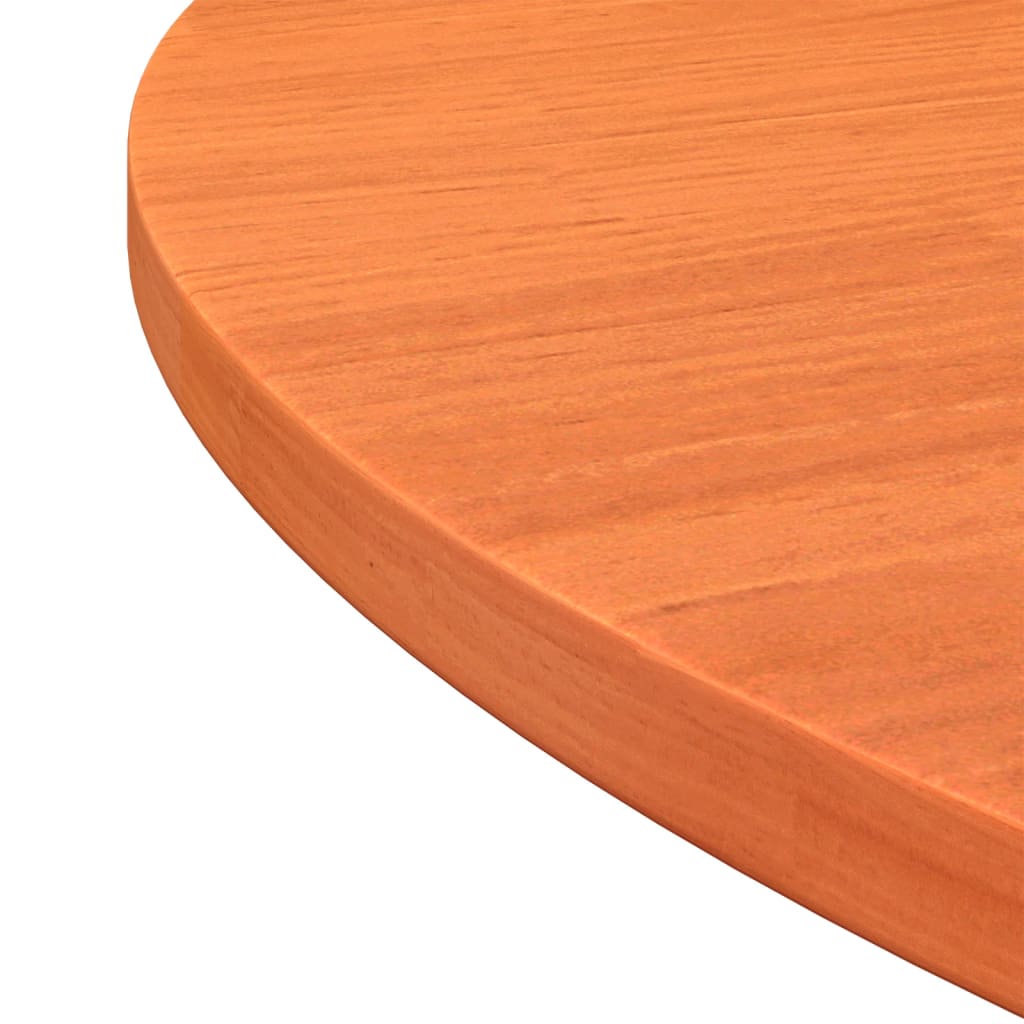 Blat de masă rotund, maro ceruit, Ø90x2,5 cm, lemn masiv de pin