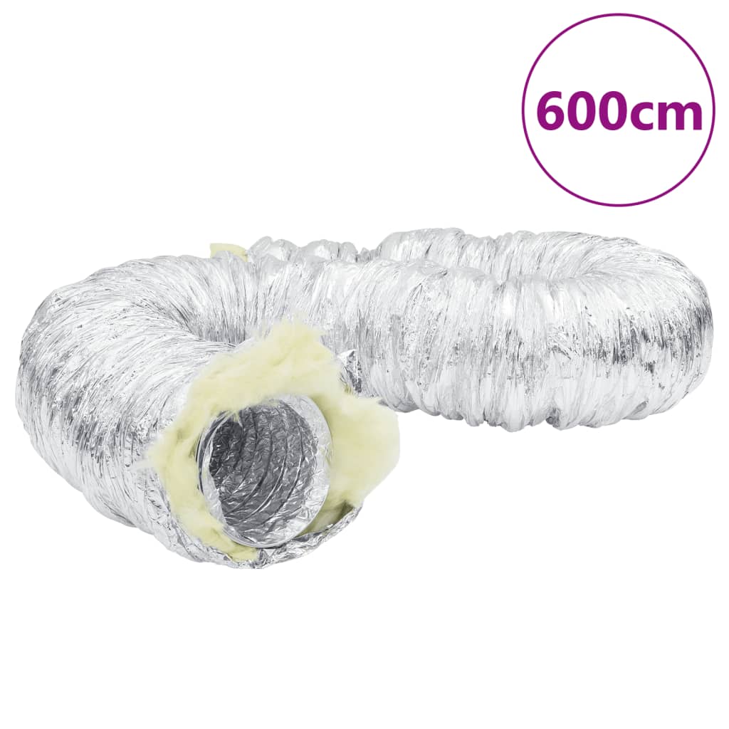 Conductă de ventilație izolată, 6 m, Ø10 cm, aluminiu