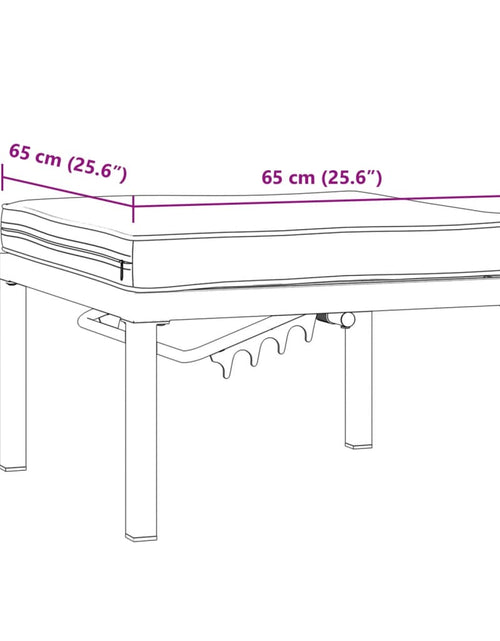 Încărcați imaginea în vizualizatorul Galerie, Scaun de grădină cu pernă, negru, aluminiu
